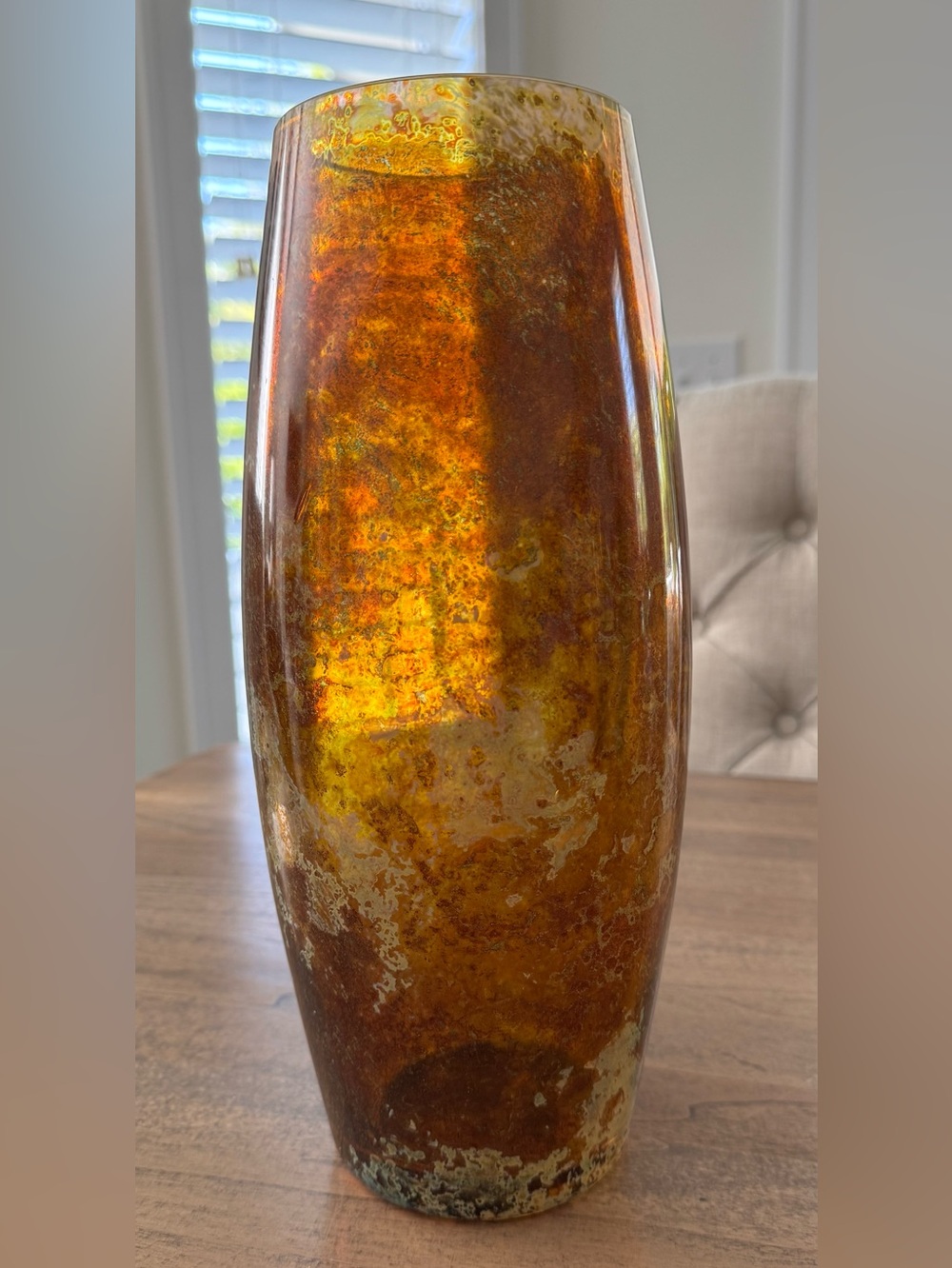 Vintage Art Layer Glass Super Groovy Vase